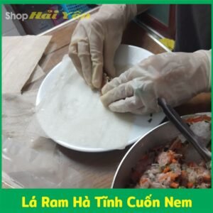 cách cuốn chả giò với lá ram hà tĩnh