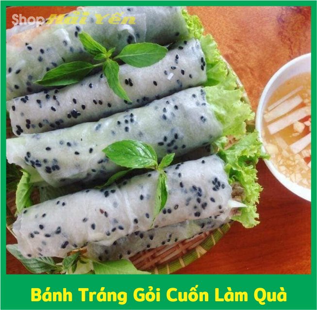 bánh tráng gỏi cuốn làm quà biếu Việt Nam