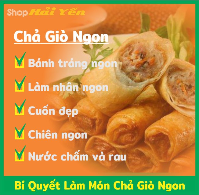 Các bước và cách làm chả giò ngon