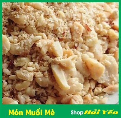 món muối đậu phộng với mè vàng