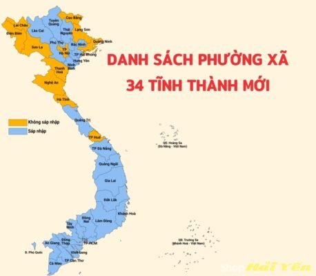 Danh sách phường xã mới đối chiếu với củ