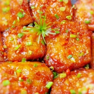 Sườn chay kho sả hành