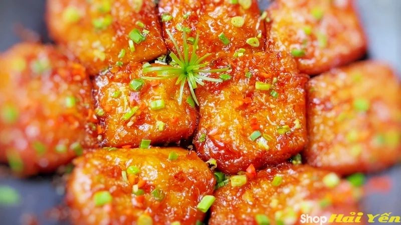 Sườn chay kho sả hành
