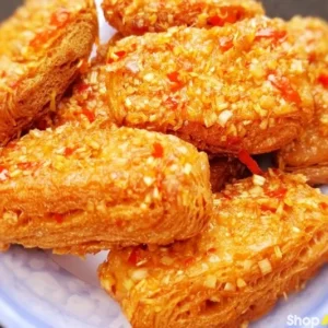 Món sườn chay rim sả